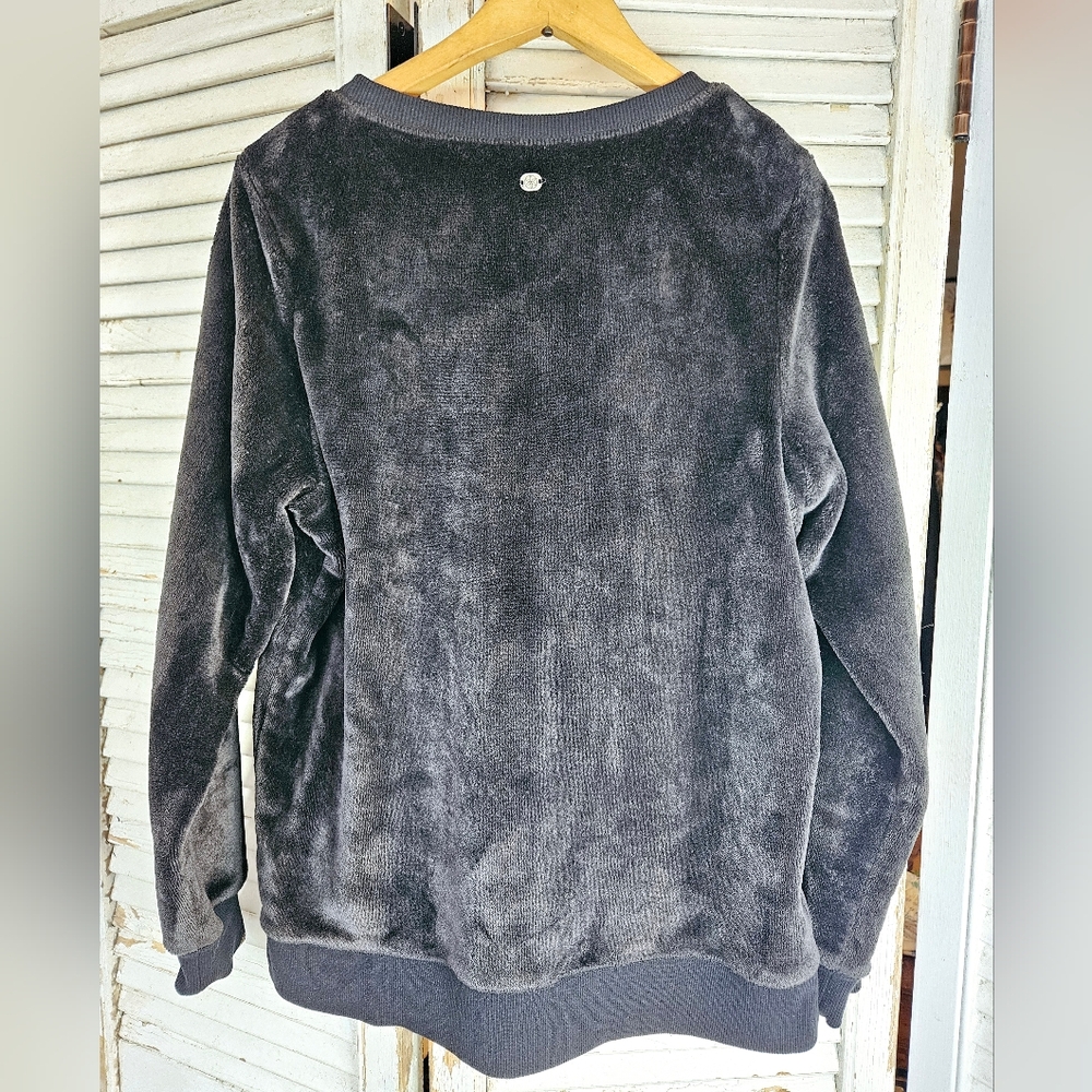 GAIAM Cozy Black Teddy Sweater Medium - Picture 5 of 10